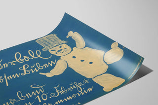 Plakat Vintage Kinderball Der Bosen Buben - Vægdekoration Unik — visning af kunstværket