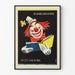 Vintage plakat Kinderboekenweek 1955 klovn og bog