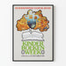 Vintage plakat for børnebøgeuge 1982 - vægdekoration for børn