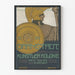 Vintage plakat Darmstadt 1904 udstilling Kunstnerkoloni