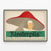 Poster Vintage Klosterpils - Design champignon og øl — indrammet kunstværk på væggen