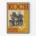 Vintage reklameplakat optiker Koch Zürich kvalitet