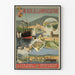 Vintage plakat af Ungarske jernbaner - Vægdekoration med rejse til Kroatien