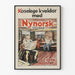 Vintage norsk Nynorsk avisplakat