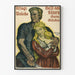 Vintage vægdekoration plakat familiekrig Krigsobligation