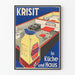 Vintage plakat Krisit rengøring af køkken og hjem