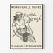Vintage plakat Kunsthalle Basel udstilling Numa Donzé 1936