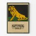 Vintage plakat Kupferberg Gold gyldent løve
