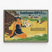 Plakat vintage Kurhaus Binz på Rügen – Retro vægdekoration — indrammet kunstværk på væggen