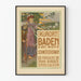 Plakat Art Nouveau Vintage Kurort Baden nær Wien