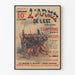 Vintage militærplakat L'Armée de l'Est Kampagne 1870-71