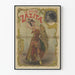 Vintage dekoration plakat La Belle Zazita i festlig påklædning