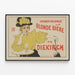 Plakat Vintage La Blonde Bière de Diekirch til vægdekoration — indrammet kunstværk på væggen