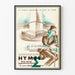 Vintage plakat La Chanson de Bicêtre til vægdekoration i retro stil
