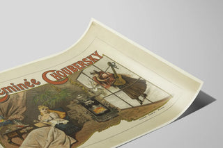 Plakat vintage La Cheminée Choubersky til elegant vægdekoration — visning af kunstværket