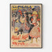 Vintage plakat La Cigale Allo Allo Revue vægdekoration retro