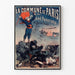 Vintage plakat af La Commune de Paris 1871 af Castellani