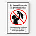 Vintage plakat om permanent sterilisering - vintage vægdekoration