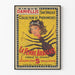 Vintage plakat La Femme Araignée Cirque Daniellis