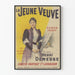 Vintage plakat Den unge enke - Klassisk vægdekoration