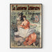 Vintage plakat La Lanterne Littéraire dekorativ illustration