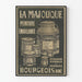 Vintage plakat La Majolique emaljefarvet maling Bourgeois Aîné