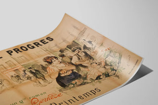 Vintage plakat La Môme Printemps - Illustreret vægdekoration — visning af kunstværket