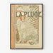 Vintage vægdekoration plakat La Plume, oktober 1898, art nouveau stil