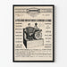 Vintage plakat med elektrisk musikautomat J. Bodson