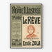 Vintage plakat La Revue Illustrée - Émiles Zolas drøm