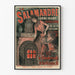 Vintage plakat La Salamandre Rullende pejs