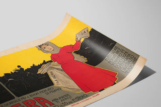 Vintage plakat La Sera – Retro og farverig vægdekoration — visning af kunstværket