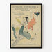 Vintage plakat af La Vache Enragée, illustreret avis