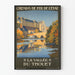 Vintage plakat af La Vallée du Thouet - Håndværksmæssig vægdekoration
