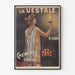 Vintage plakat La Vestale kontinuerlig ildskamin Viville Paris