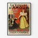 Vintage plakat La Voleuse d'Amour af Xavier de Montepin