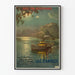 Vintage plakat af Annecy-søen PLM Paris Lyon Méditerranée