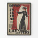 Vintage plakat Lady of Letters - Vægdekoration Teater