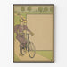 Vintage cykling plakat til kvinder på tur