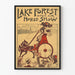 Vintage plakat af Lake Forest Open Air Horse Show