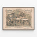Plakat Vintage Lane's Capillary-Grooved Rulers i retroånd — indrammet kunstværk på væggen