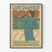 Vintage plakat L'Art Décoratif Portræt af Kunstner og Blomster