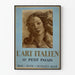 Plakat Italiensk kunst i Petit Palais 1935 - Vintage vægdekoration