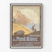 Vintage plakat af Ascension du Mont-Blanc ved kransekagen