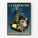 Vintage plakat La Tépyrine forebyggelse af influenza