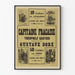 Vintage plakat af Le Capitaine Fracasse af Gustave Doré