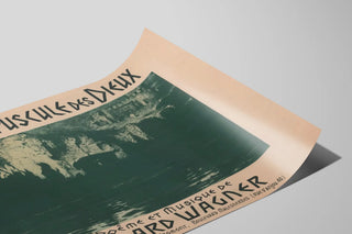 Plakat kunstnerisk Le Crépuscule des Dieux - Vintage vægdekoration Wagner — visning af kunstværket