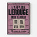 Vintage plakat L'Affaire Le Rouge af Émile Gaboriau