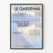Vintage plakat Le Gardénal - Retro medicinsk vægdekoration