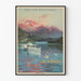 Vintage plakat af Annecy-søen - Paris Lyon Middelhavet